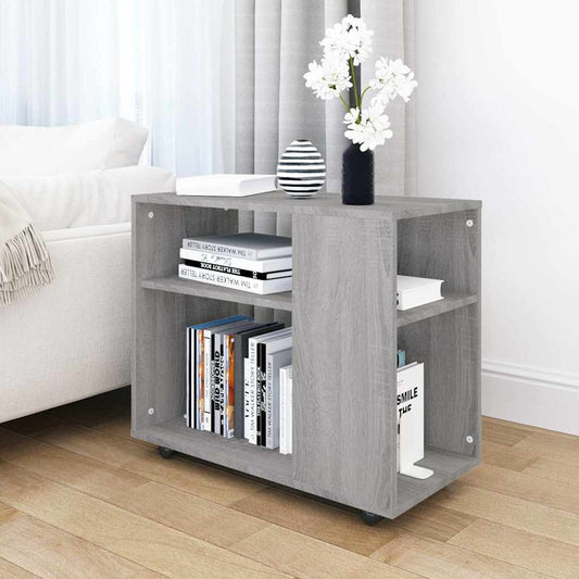 vidaXL Τραπέζι Βοηθητικό Γκρι Sonoma 70x35x60,5 εκ. Επεξεργασμένο Ξύλο