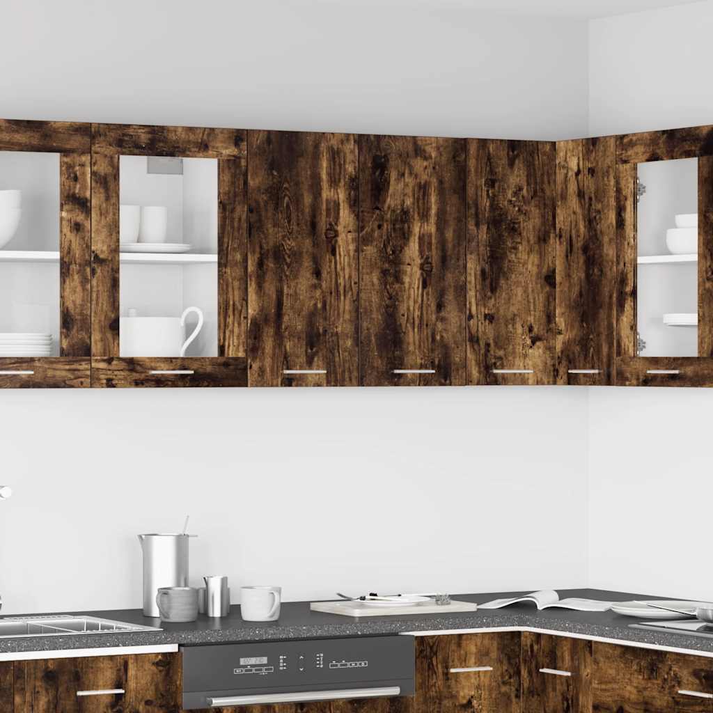 vidaXL Κρεμαστό Ντουλάπι Lyon Καπνιστή Δρυς 60x31x60εκ.