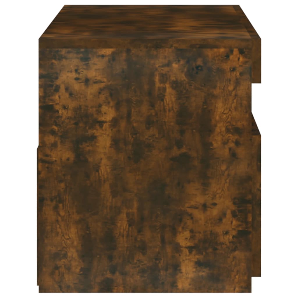 vidaXL Έπιπλο Τηλεόρασης με LED Καπνιστή Δρυς 75 x 35 x 40 εκ.