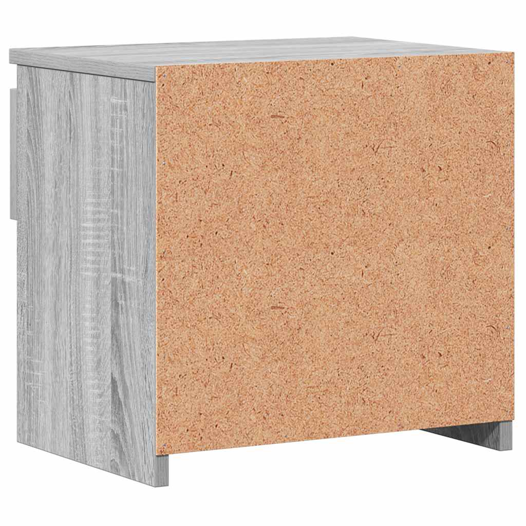 vidaXL Κομοδίνα 2 τεμ. Γκρι Sonoma 40x30x39 εκ. από Επεξεργασμένο Ξύλο