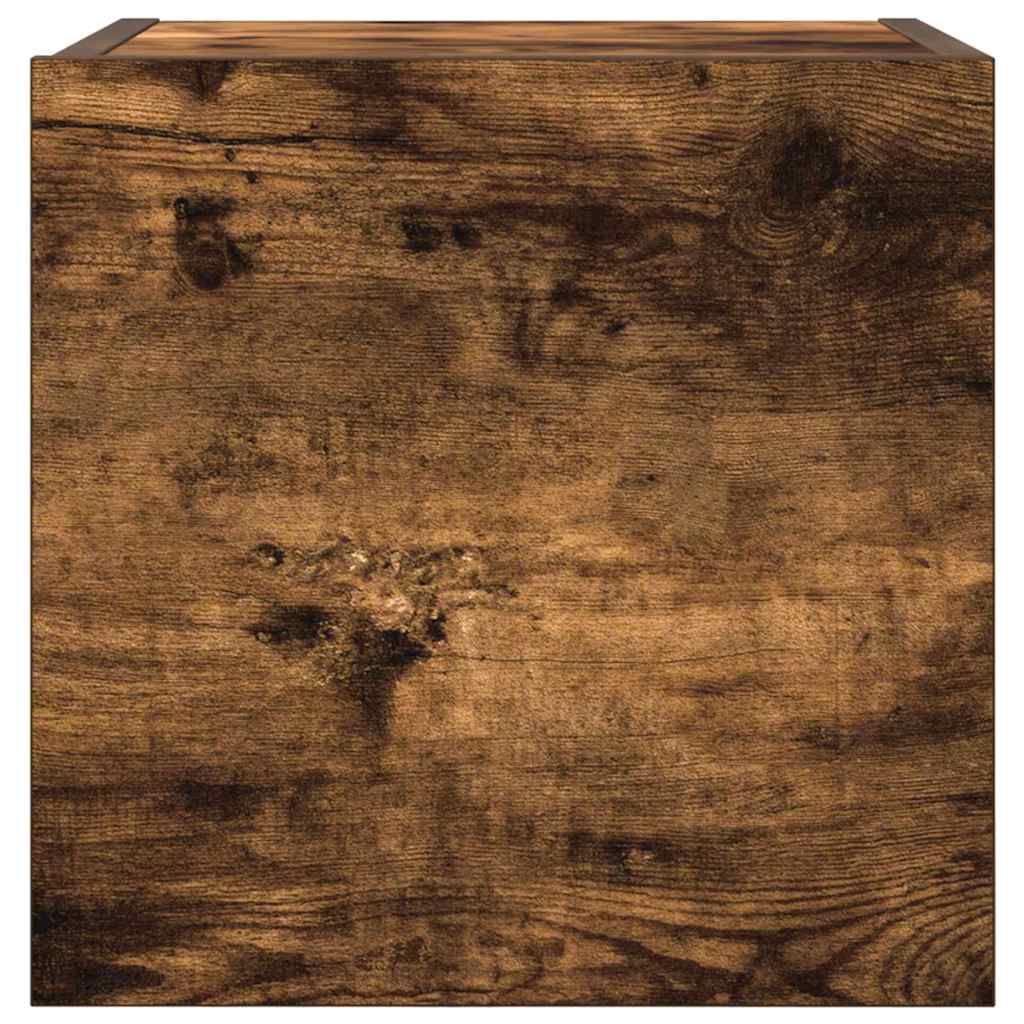 vidaXL Έπιπλο Τηλεόρασης Επιτοίχιο Καπνιστή Δρυς 30,5 x 30 x 30 εκ.