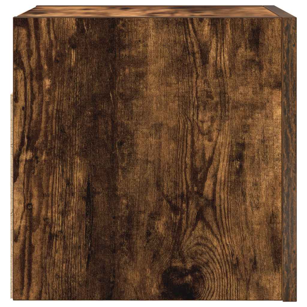 vidaXL Έπιπλο Τηλεόρασης Επιτοίχιο Καπνιστή Δρυς 30,5 x 30 x 30 εκ.