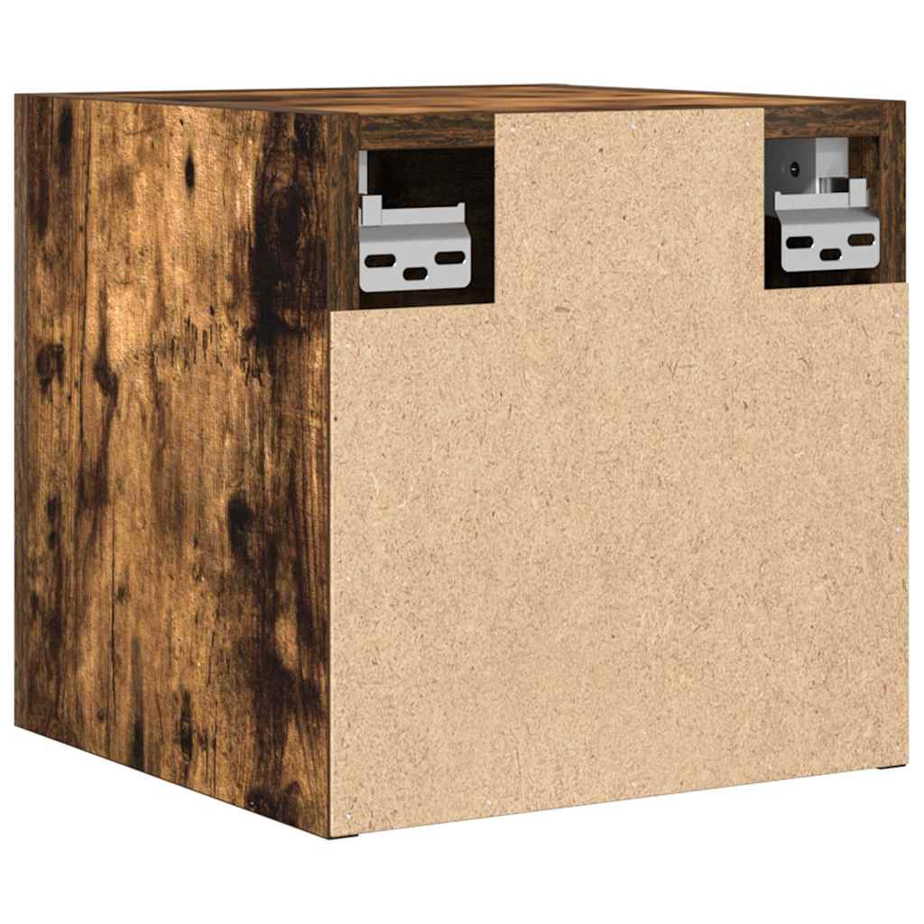 vidaXL Έπιπλο Τηλεόρασης Επιτοίχιο Καπνιστή Δρυς 30,5 x 30 x 30 εκ.