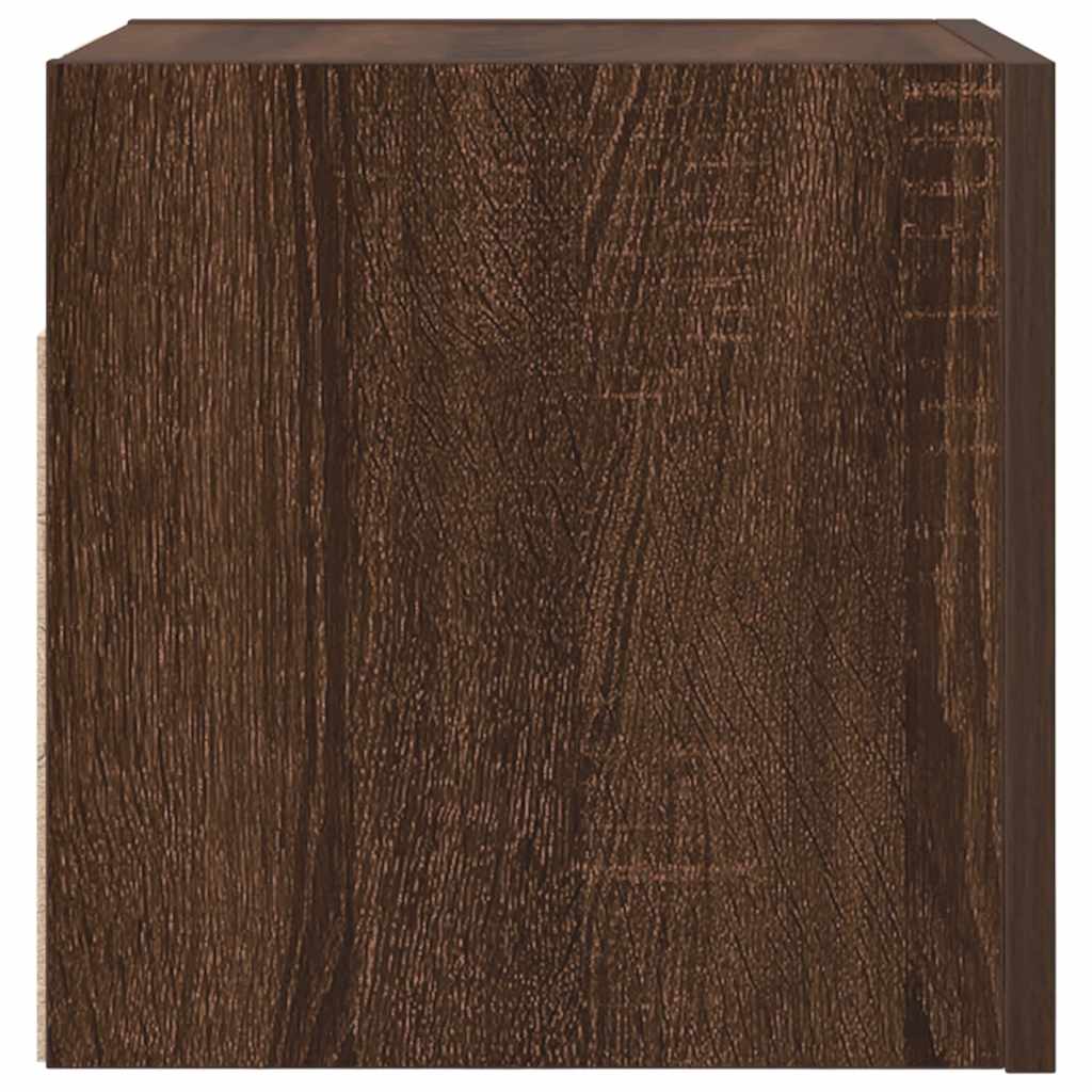 vidaXL Έπιπλα Τηλεόρασης Επιτοίχια 2 τεμ. Καφέ Δρυς 30,5 x 30 x 30 εκ.