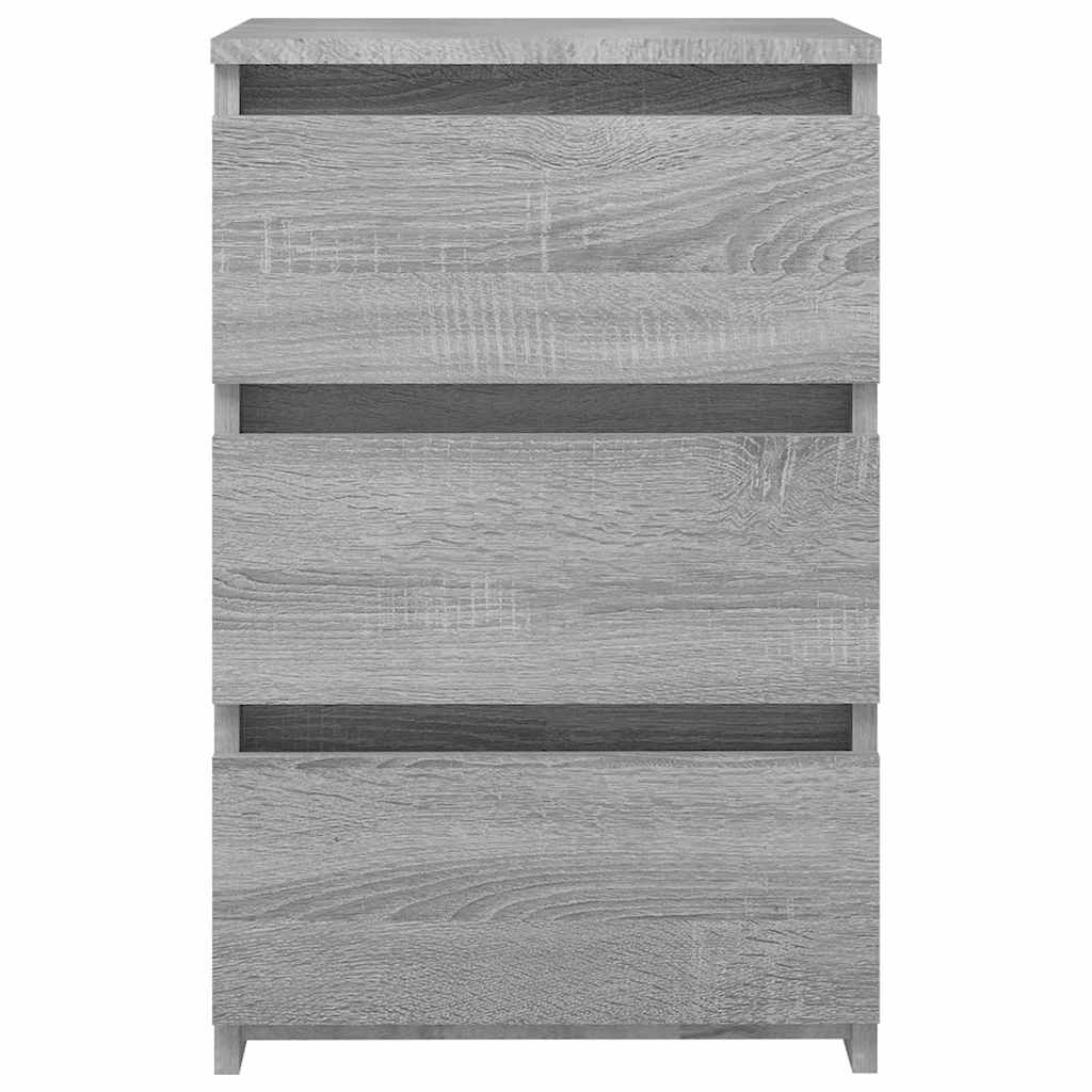 vidaXL Κομοδίνο Γκρι Sonoma 40x35x62,5 εκ. από Επεξεργασμένο Ξύλο