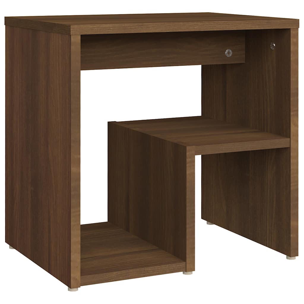 vidaXL Κομοδίνα 2 τεμ. Καφέ Δρυς 40x30x40 εκ. από Επεξεργασμένο Ξύλο