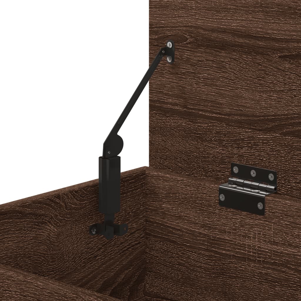 vidaXL Μπαούλο Αποθήκευσης Καφέ Δρυς 84x42x46 εκ. Επεξεργασμένο Ξύλο