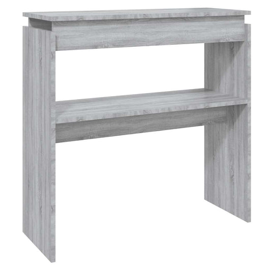 vidaXL Τραπέζι Κονσόλα Γκρι Sonoma 80 x 30 x 80 εκ. Επεξεργασμένο Ξύλο