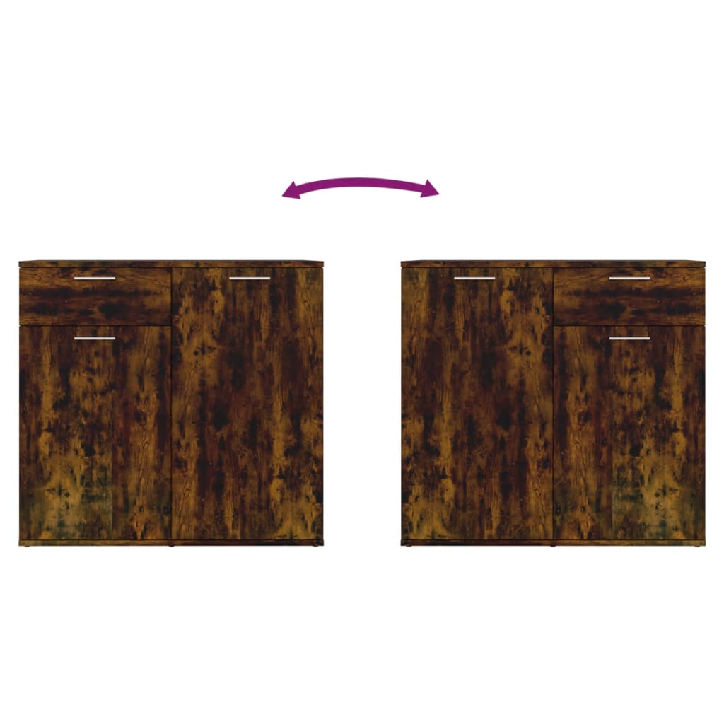 vidaXL Ντουλάπι Καπνιστή Δρυς 80 x 36 x 75 εκ. Επεξεργασμένο Ξύλο