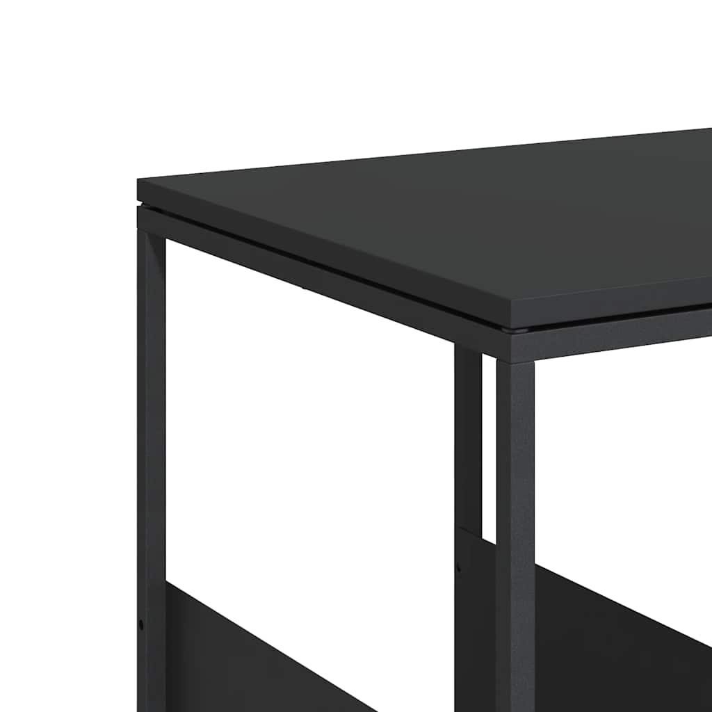 vidaXL Τραπέζι Βοηθητικό Μαύρο 55x36x59,5 εκ. από Επεξεργασμένο Ξύλο