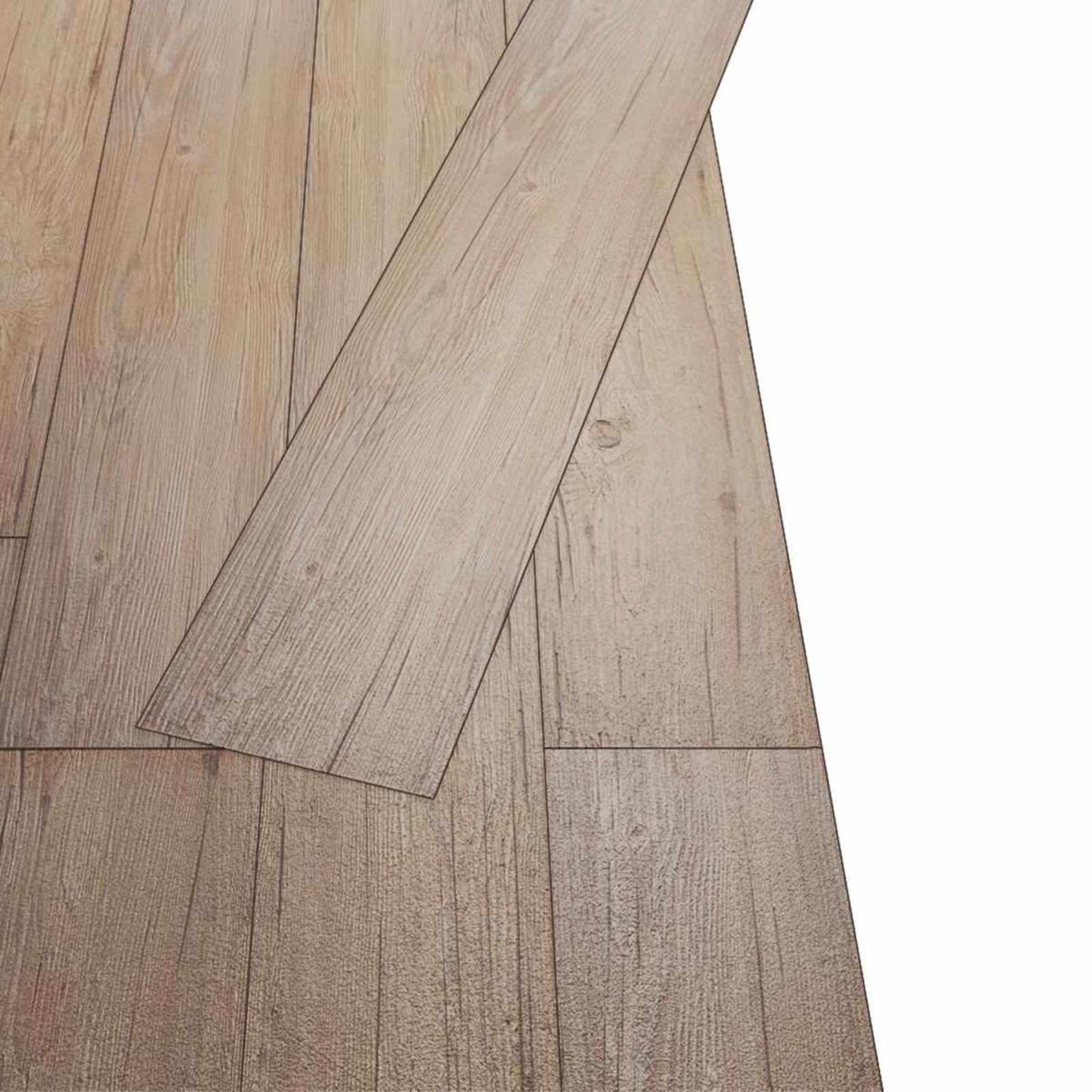 vidaXL Πλάκες Δαπέδου 18 pcs Καφέ Δρυς 2,51 m² PVC