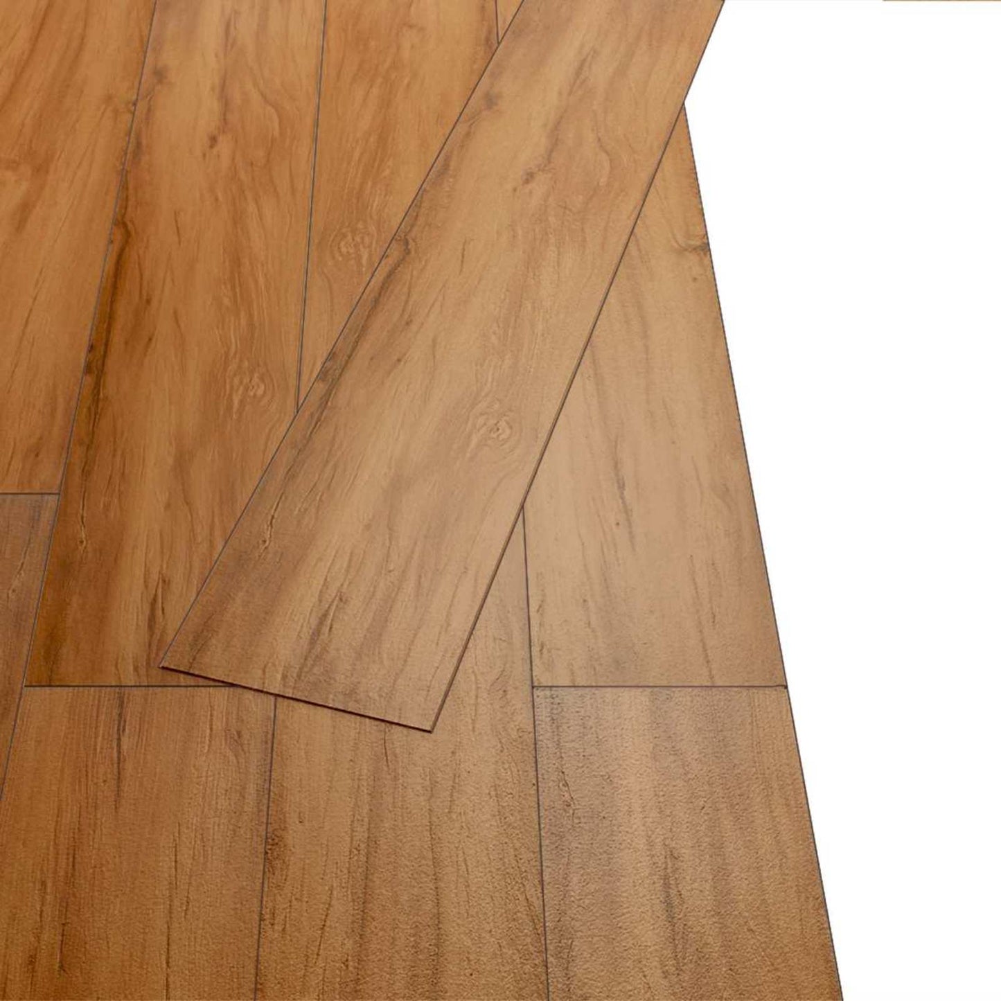 vidaXL Πλάκες Δαπέδου 18 pcs Φυσικό 2,51 m² PVC