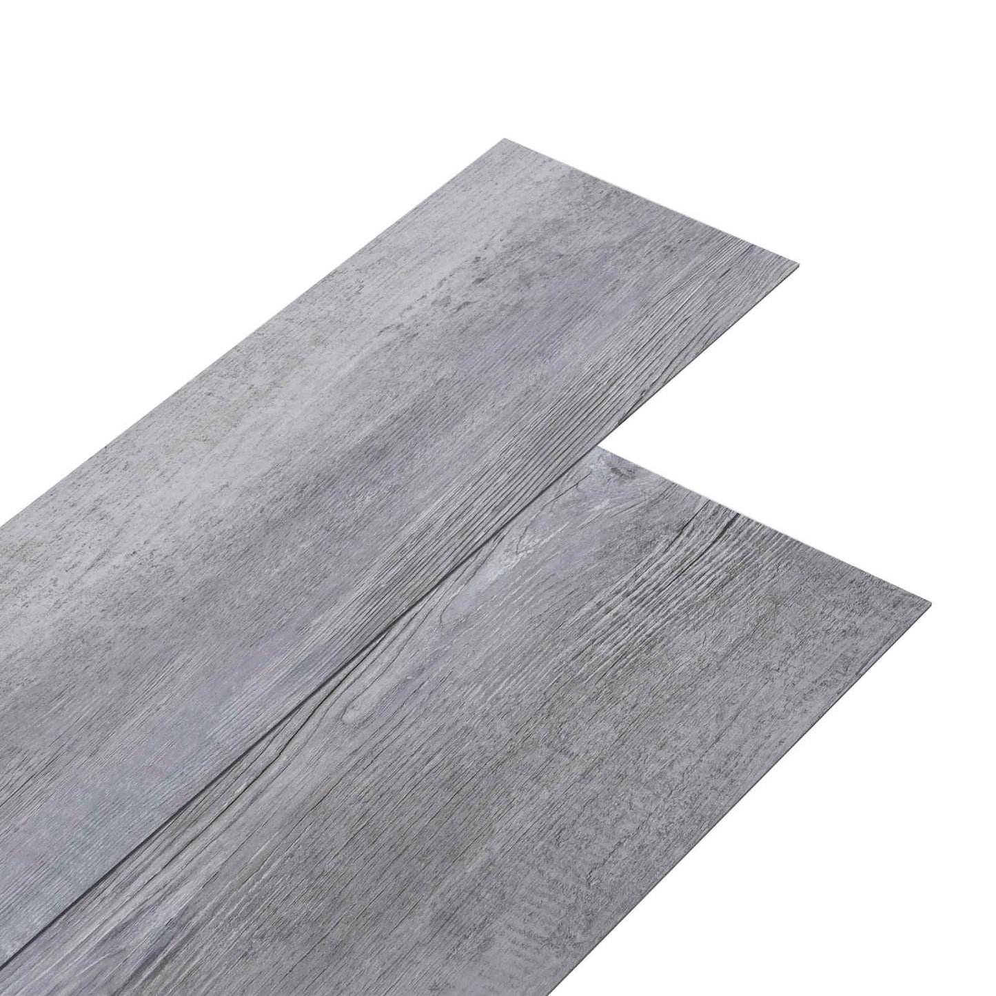 vidaXL Πλάκες Δαπέδου 2,51 m² 18 pcs PVC Ματ Ξύλο Γκρι