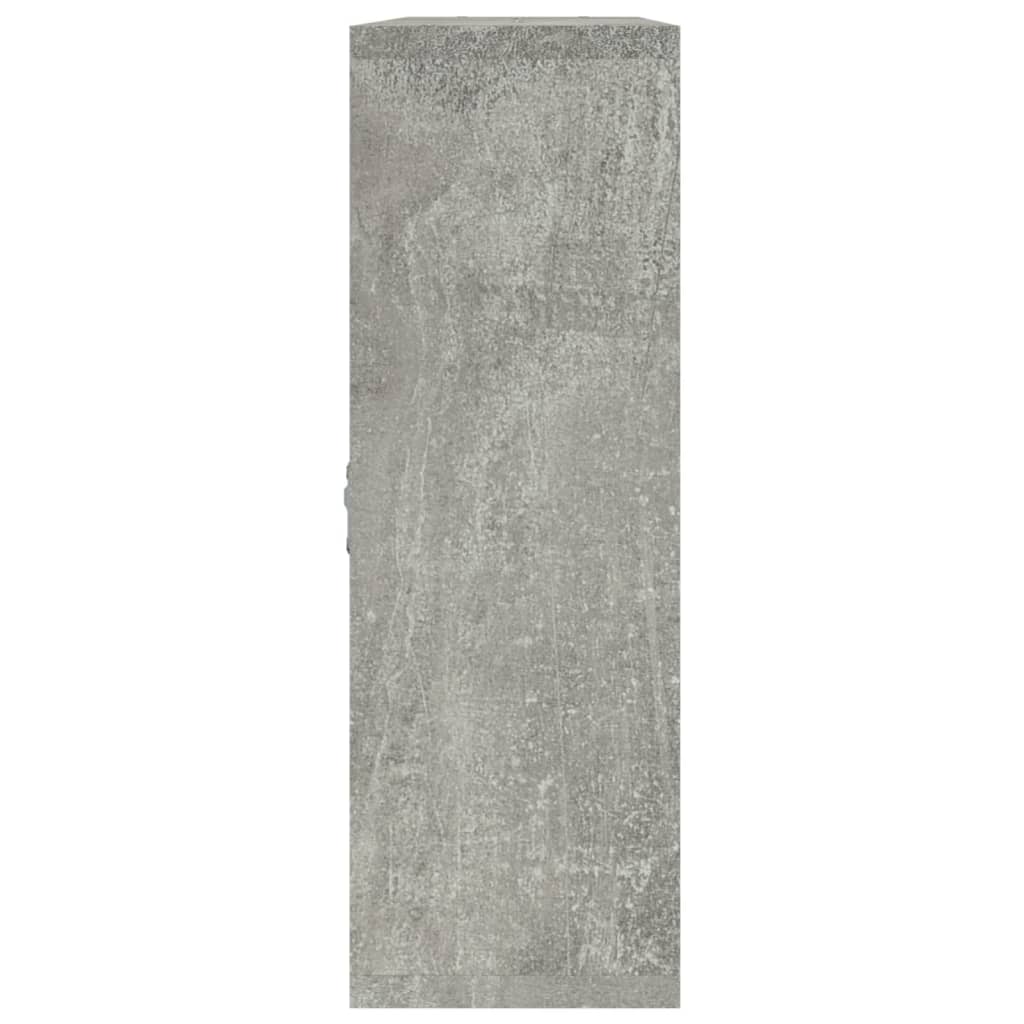 vidaXL Ραφιέρα Τοίχου 8 Τμημάτων Γκρι Σκυροδέματος