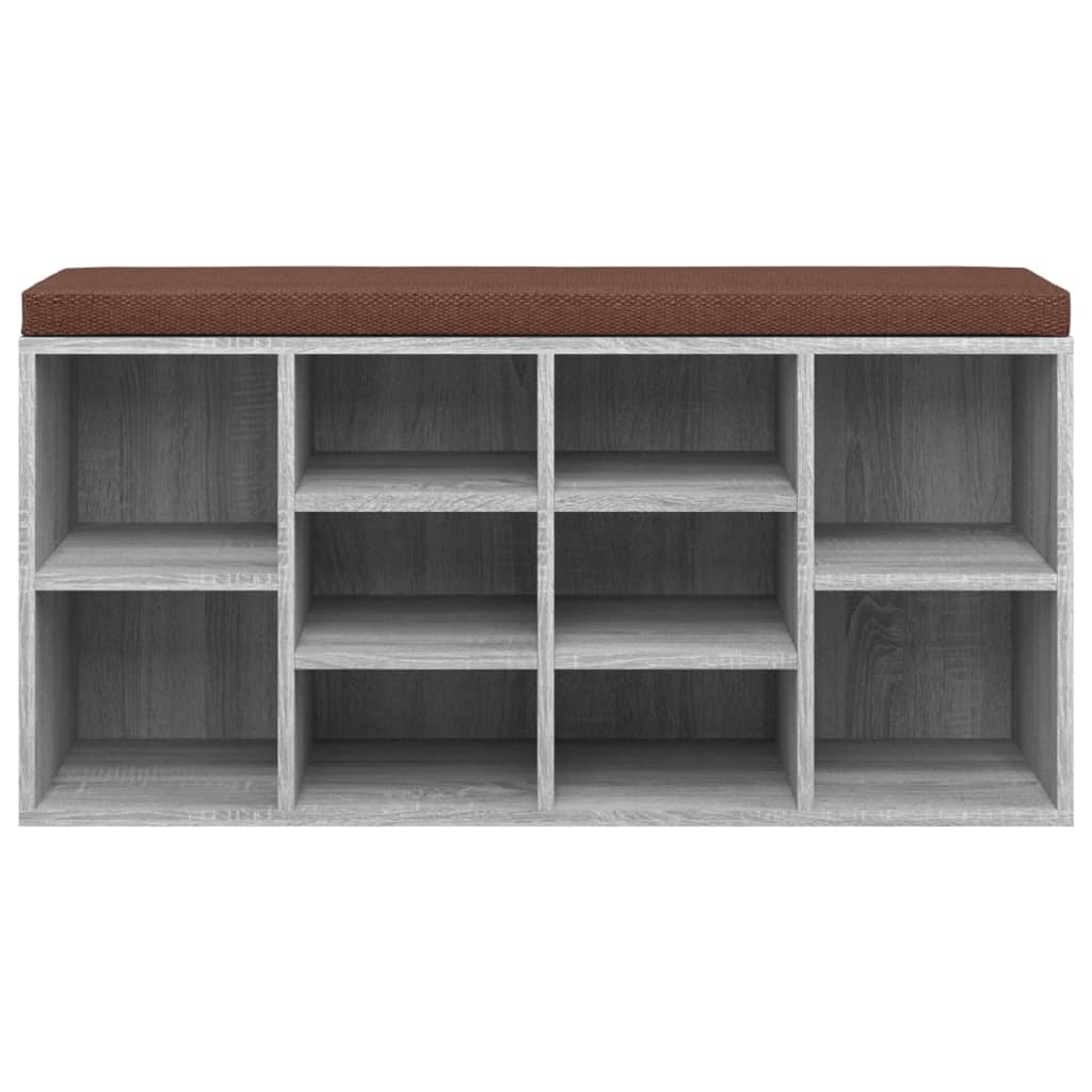 vidaXL Παπουτσοθήκη Γκρι Sonoma 103x30x48 εκ. από Επεξεργασμένο Ξύλο