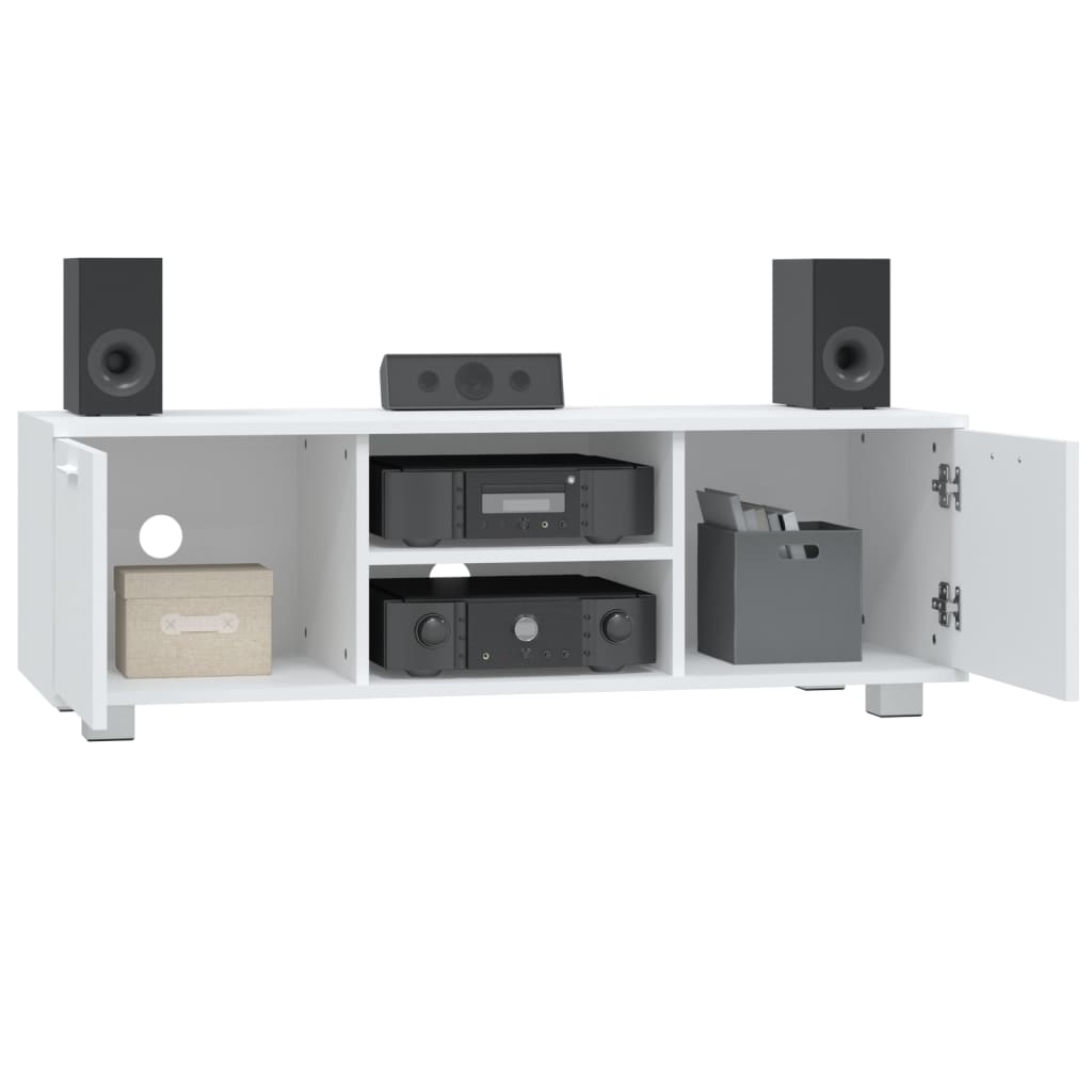 vidaXL Έπιπλο Τηλεόρασης Λευκό 120 x 40,5 x 35 εκ. Επεξεργασμένο Ξύλο