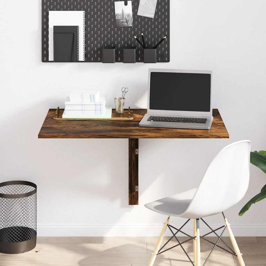 vidaXL Τραπέζι Τοίχου Πτυσσόμενο Καπν. Δρυς 100x60x56 εκ. Επεξ. Ξύλο