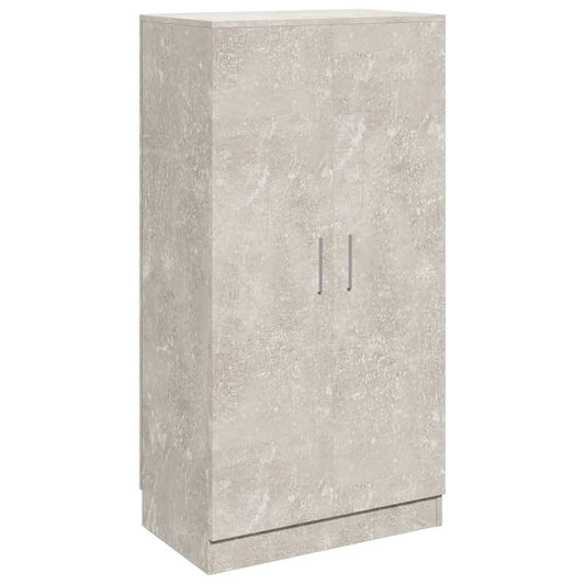 vidaXL Παπουτσοθήκη Γκρι Σκυροδέματος 55x35x108 εκ. Επεξεργασμένο Ξύλο