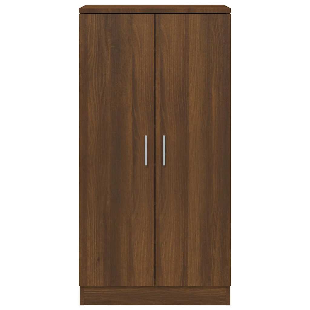 vidaXL Παπουτσοθήκη Καφέ Δρυς 55x35x108 εκ. από Τεχνητό Ξύλο