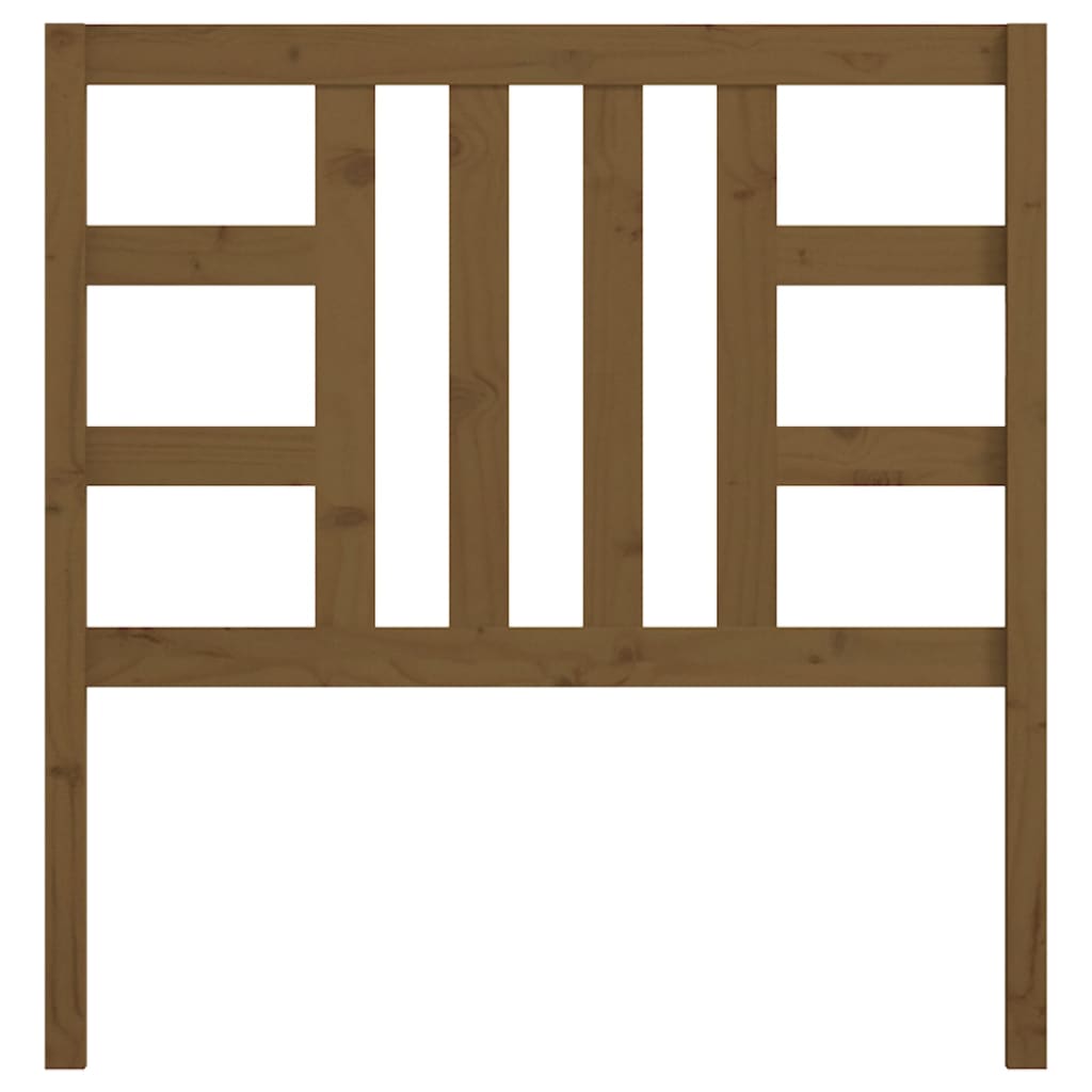 vidaXL Κεφαλάρι Κρεβατιού Μελί 96 x 4 x 100 εκ. από Μασίφ Ξύλο Πεύκου