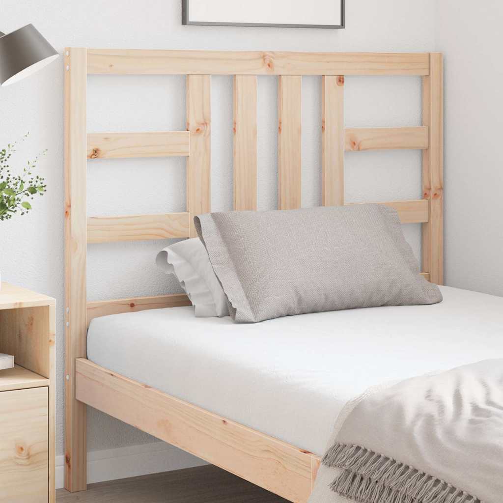 vidaXL Κεφαλάρι Κρεβατιού 106 x 4 x 100 εκ. από Μασίφ Ξύλο Πεύκου