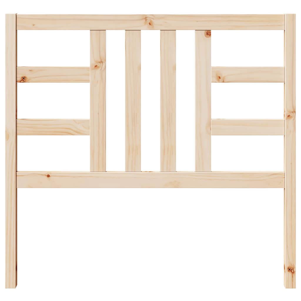 vidaXL Κεφαλάρι Κρεβατιού 106 x 4 x 100 εκ. από Μασίφ Ξύλο Πεύκου