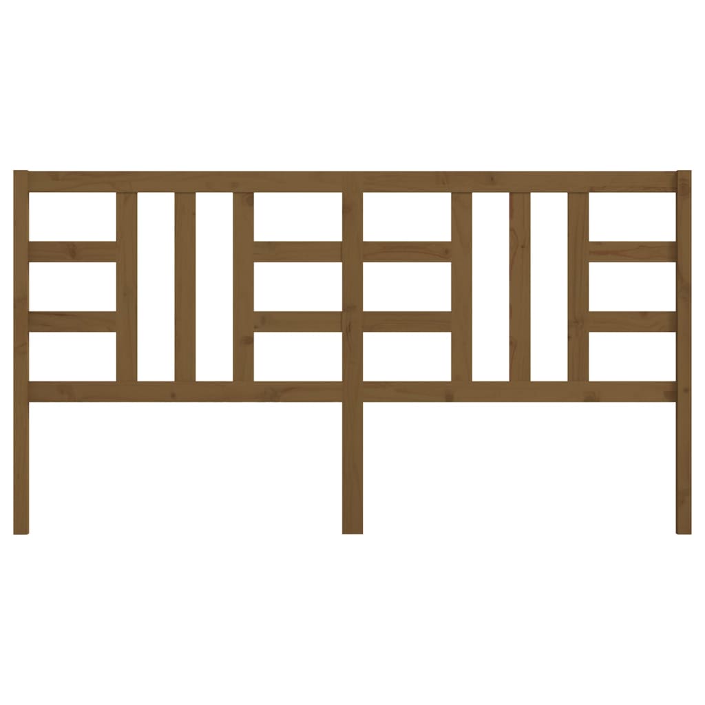 vidaXL Κεφαλάρι Κρεβατιού Μελί 206 x 4 x 100 εκ. από Μασίφ Ξύλο Πεύκου