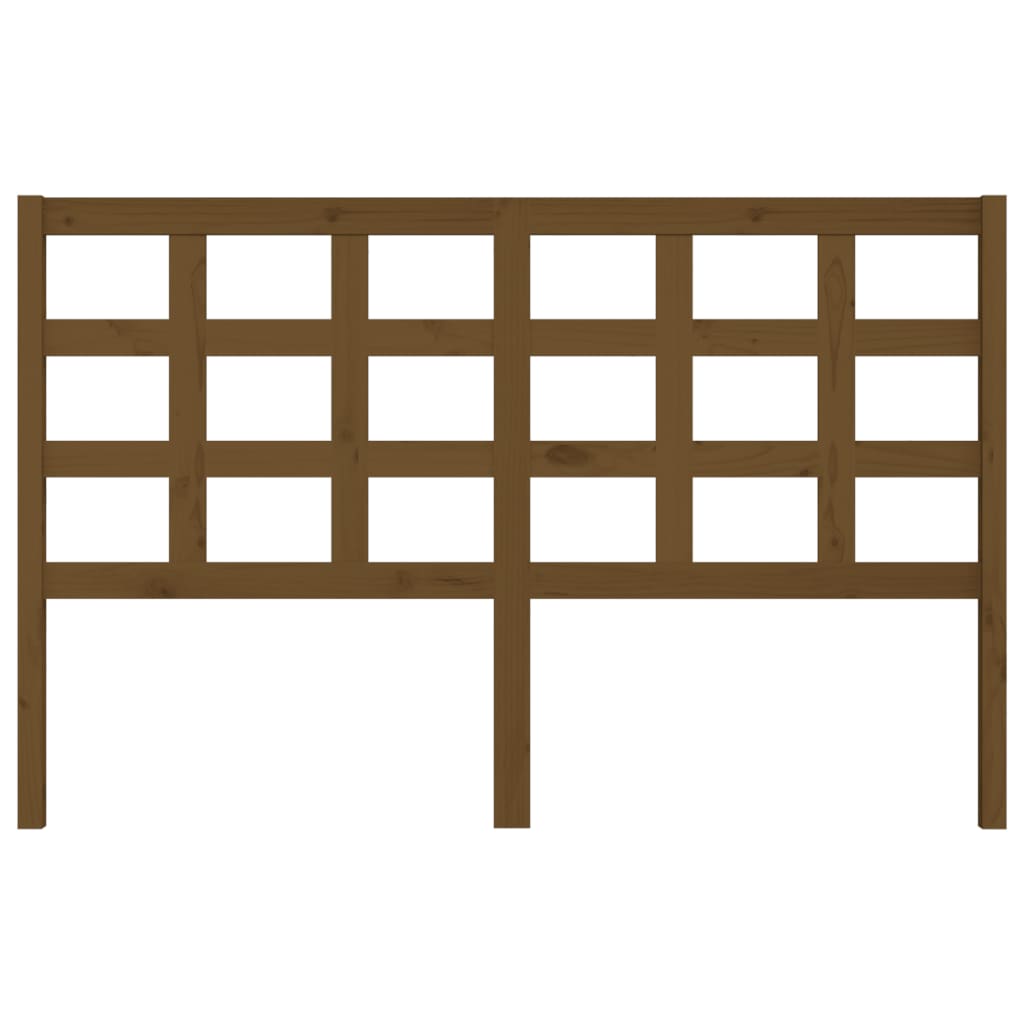 vidaXL Κεφαλάρι Κρεβατιού Μελί 156 x 4 x 100 εκ. από Μασίφ Ξύλο Πεύκου