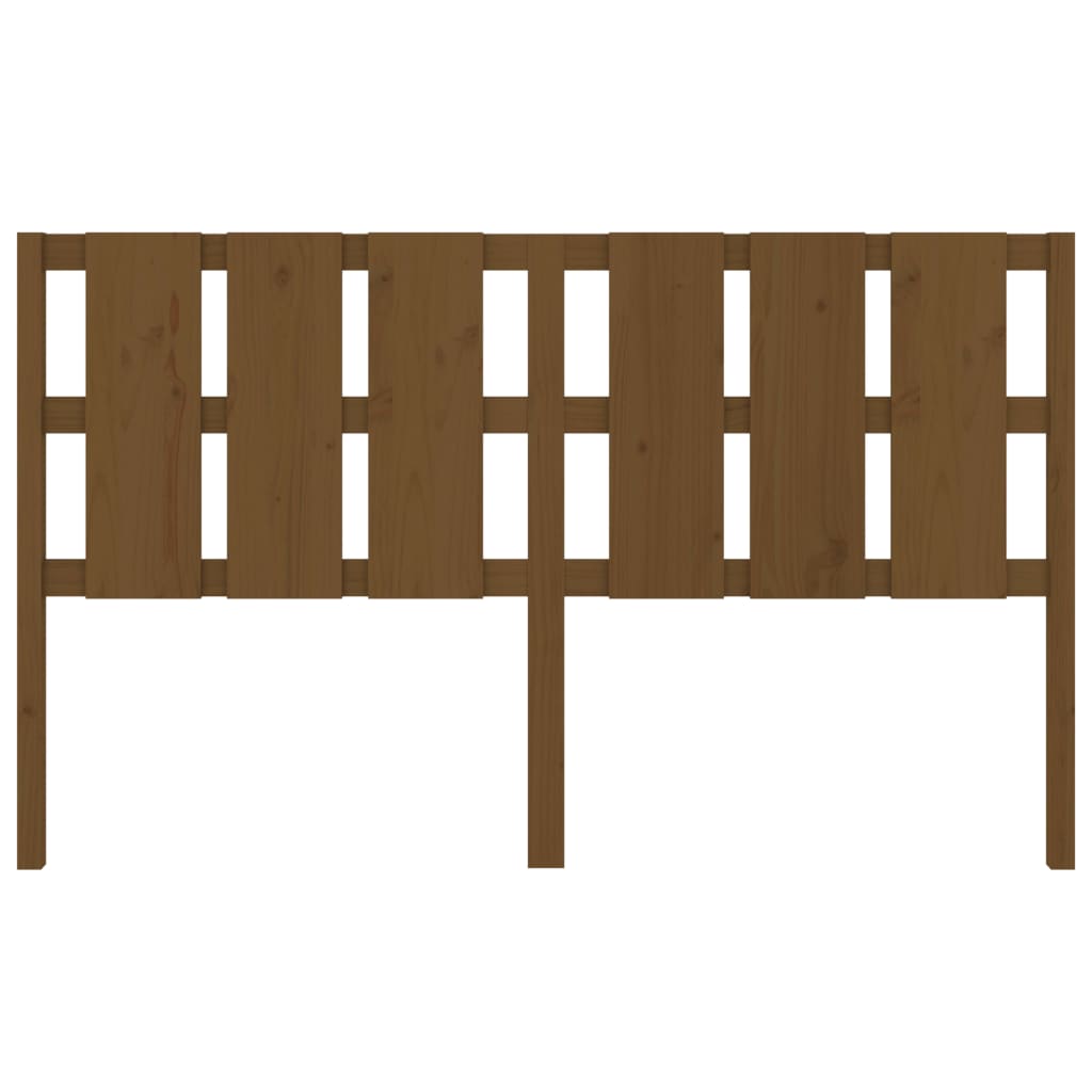 vidaXL Κεφαλάρι Κρεβατιού Μελί 185,5 x 4 x 100 εκ. Μασίφ Ξύλο Πεύκου