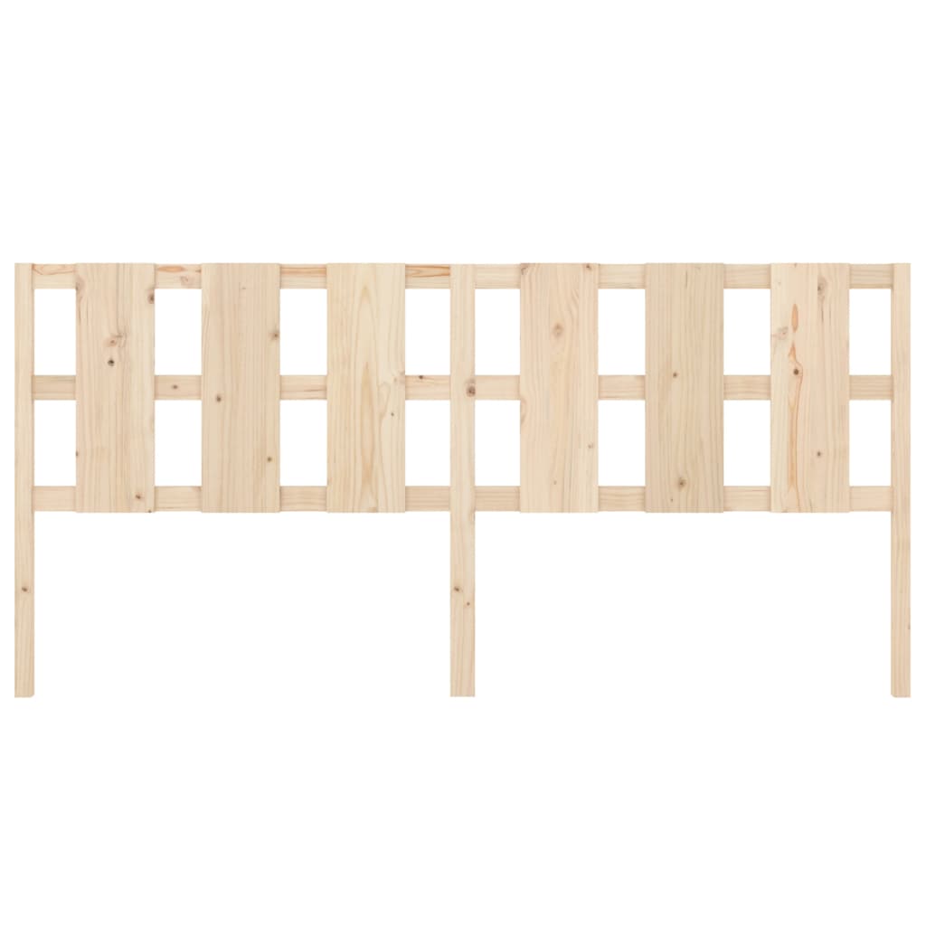 vidaXL Κεφαλάρι Κρεβατιού 205,5x4x100 εκ. από Μασίφ Ξύλο Πεύκου