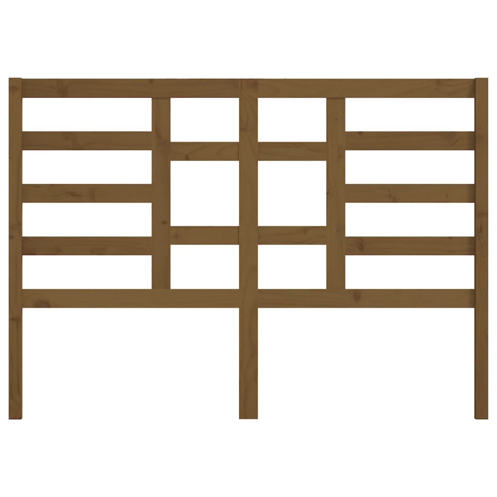 vidaXL Κεφαλάρι Κρεβατιού Μελί 156x4x104 εκ. από Μασίφ Ξύλο Πεύκου