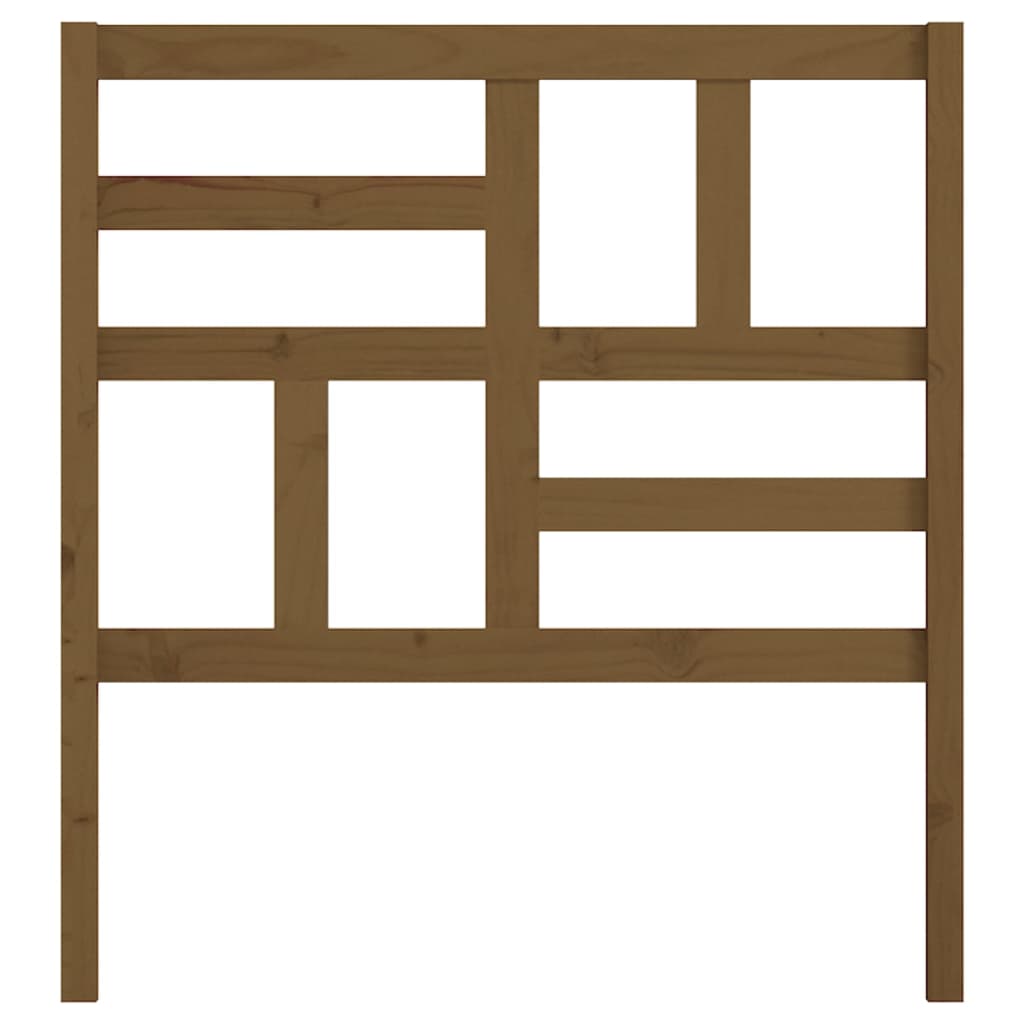 vidaXL Κεφαλάρι Κρεβατιού Μελί 81x4x104 εκ. από Μασίφ Ξύλο Πεύκου