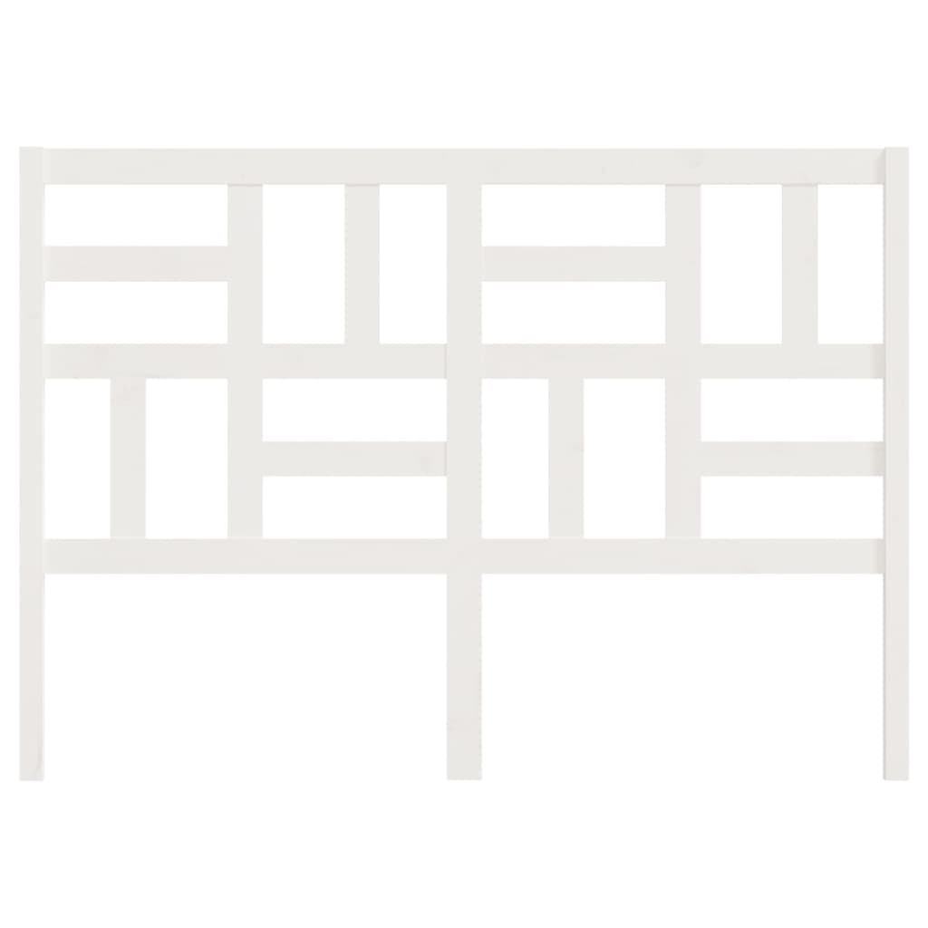 vidaXL Κεφαλάρι Κρεβατιού Λευκό 156 x 4 x 104 εκ. Μασίφ Ξύλο Πεύκου