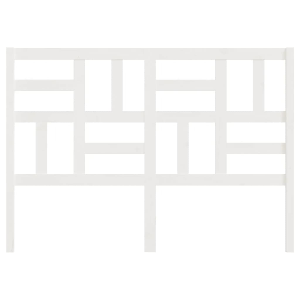 vidaXL Κεφαλάρι Κρεβατιού Λευκό 166 x 4 x 104 εκ. Μασίφ Ξύλο Πεύκου
