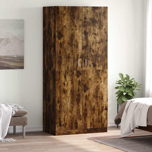 vidaXL Ντουλάπα Καπνιστή Δρυς 90 x 52 x 200 εκ. από Επεξεργασμένο Ξύλο