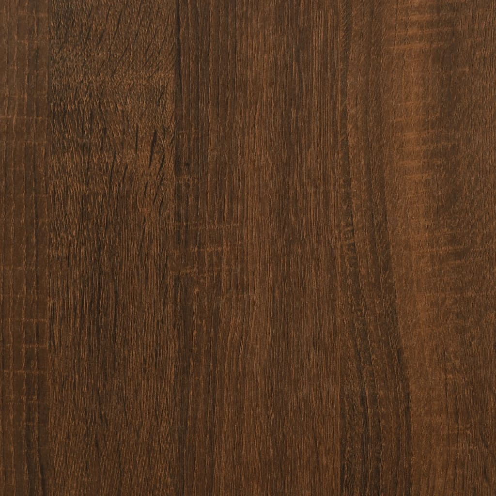 vidaXL Ντουλάπα Καφέ Δρυς 90 x 52 x 200 εκ. από Επεξεργασμένο Ξύλο