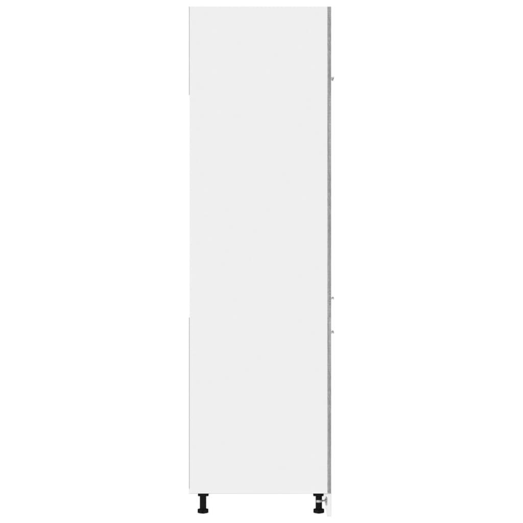 vidaXL Ντουλάπι Ψυγείου "Lyon" Γκρι Sonoma 60x57x207 εκ. από Τεχνητό Ξύλο