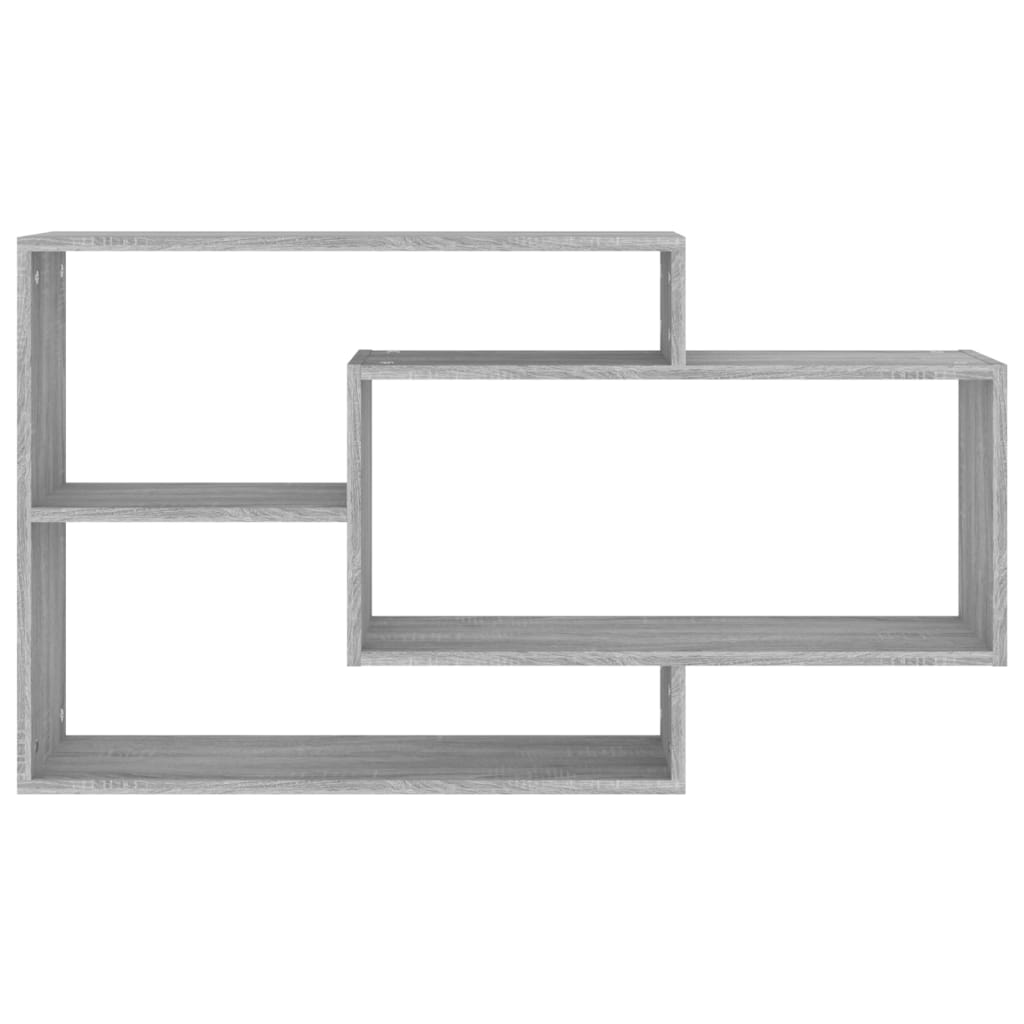 vidaXL Ραφιέρα Τοίχου Γκρι Sonoma 104x20x58,5 εκ. Επεξεργασμένο Ξύλο