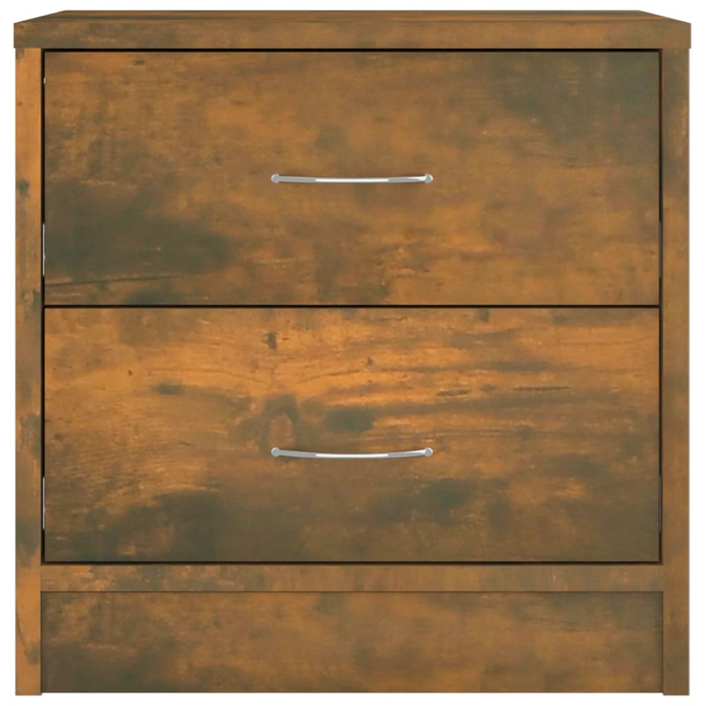 vidaXL Κομοδίνο Καπνιστή Δρυς 40 x 30 x 40 εκ. από Επεξεργασμένο Ξύλο