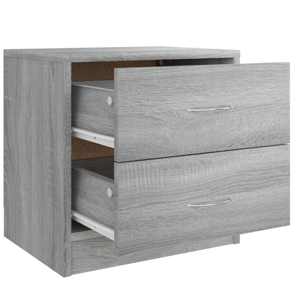 vidaXL Κομοδίνο Γκρι Sonoma 40 x 30 x 40 εκ. από Επεξεργασμένο Ξύλο