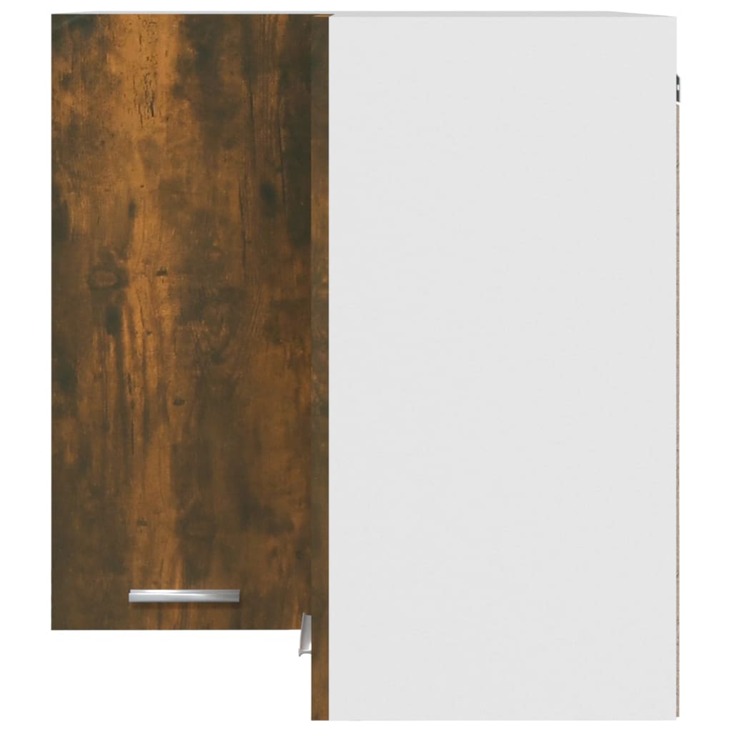 vidaXL Ντουλάπι Κρεμαστό Γωνιακό Lyon Καπνιστή Δρυς 57x57x60εκ.