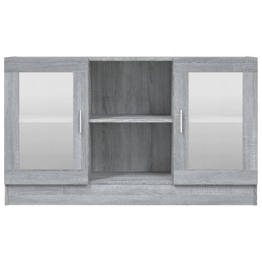 vidaXL Βιτρίνα Γκρι Sonoma 120x30,5x70 εκ. από Επεξεργασμένο Ξύλο