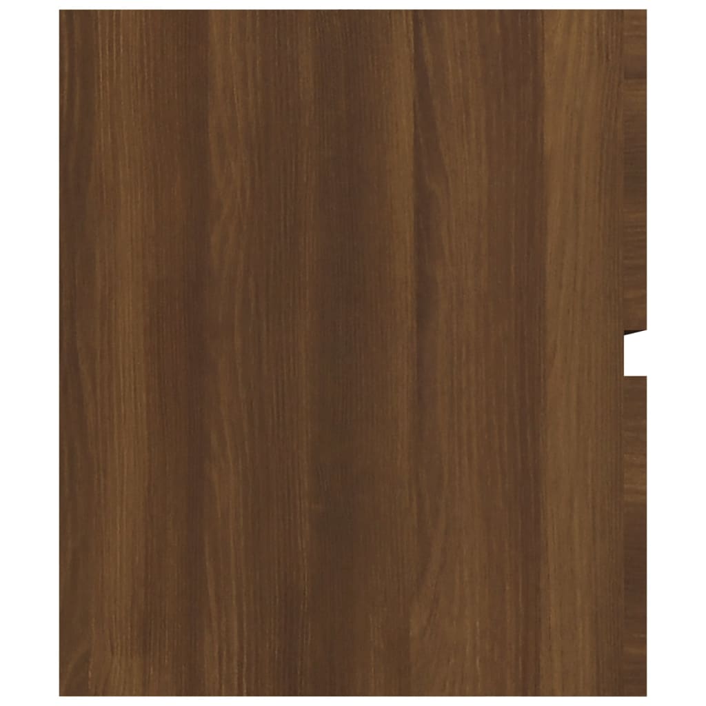 vidaXL Ντουλάπι Νιπτήρα Καφέ Δρυς 90x38,5x45 εκ. Επεξεργασμένο Ξύλο