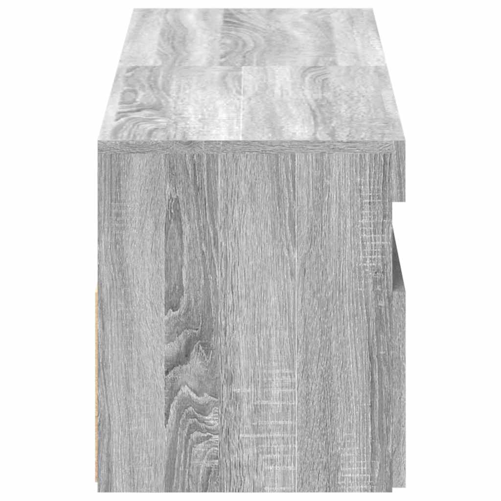 vidaXL Έπιπλα Τηλεόρασης με LED 2 τεμ. Γκρι Sonoma 60 x 35 x 40 εκ.