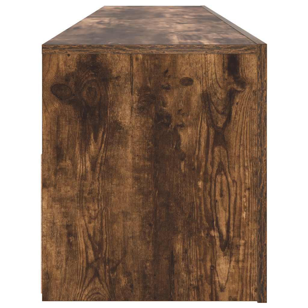 vidaXL Έπιπλο Τηλεόρασης με LED Καπνιστή Δρυς 120 x 35 x 40 εκ.