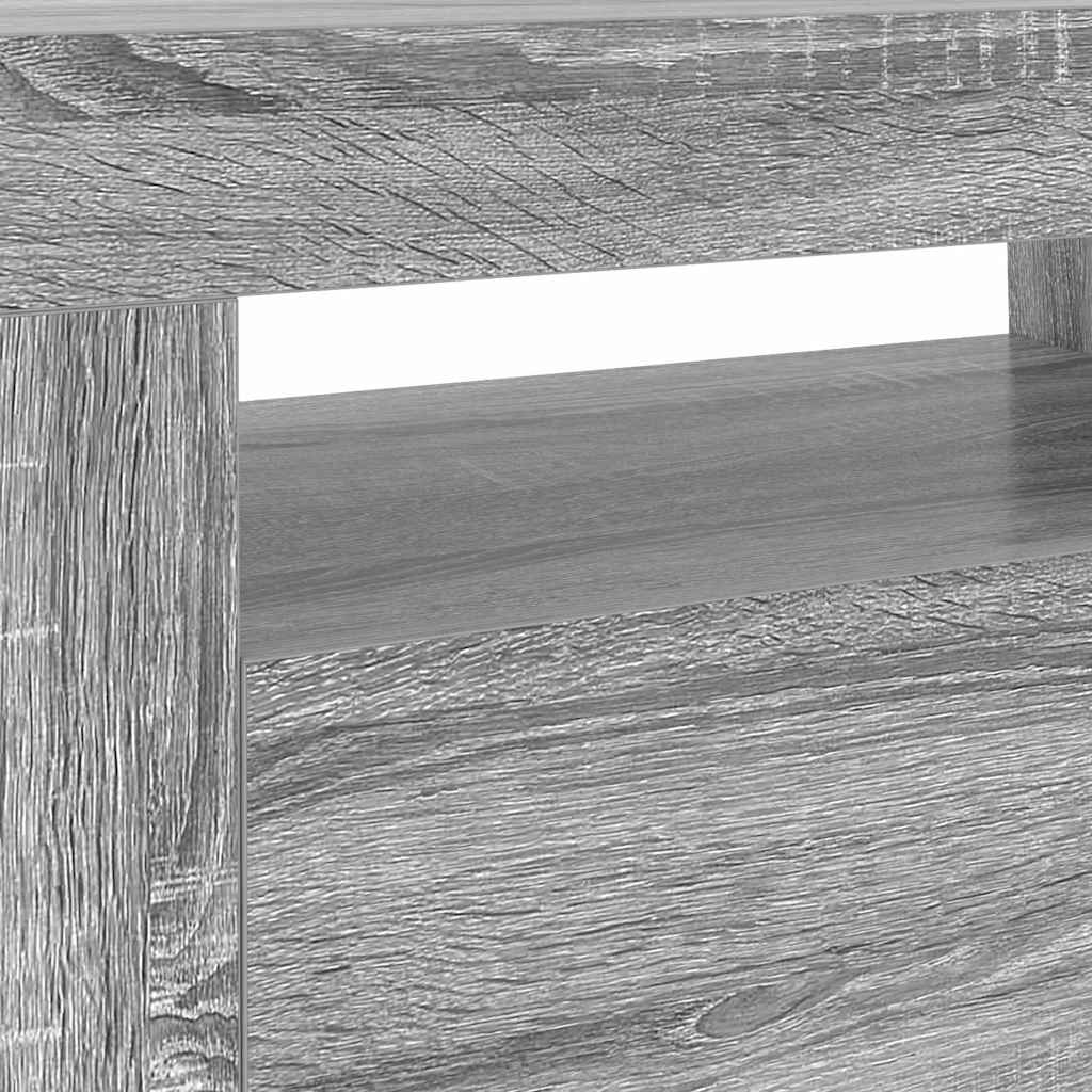 vidaXL Έπιπλο Τηλεόρασης με LED Γκρι Sonoma 120x35x40 εκ.