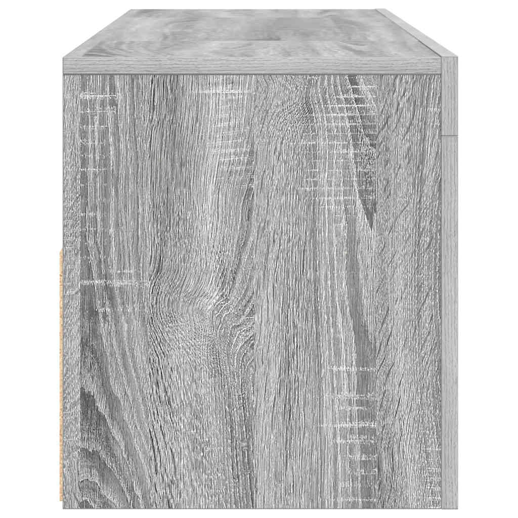 vidaXL Έπιπλο Τηλεόρασης με LED Γκρι Sonoma 120x35x40 εκ.