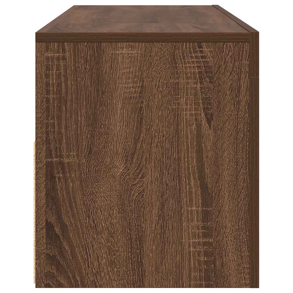 vidaXL Έπιπλο Τηλεόρασης με LED Καφέ Δρυς 120x35x40 εκ.