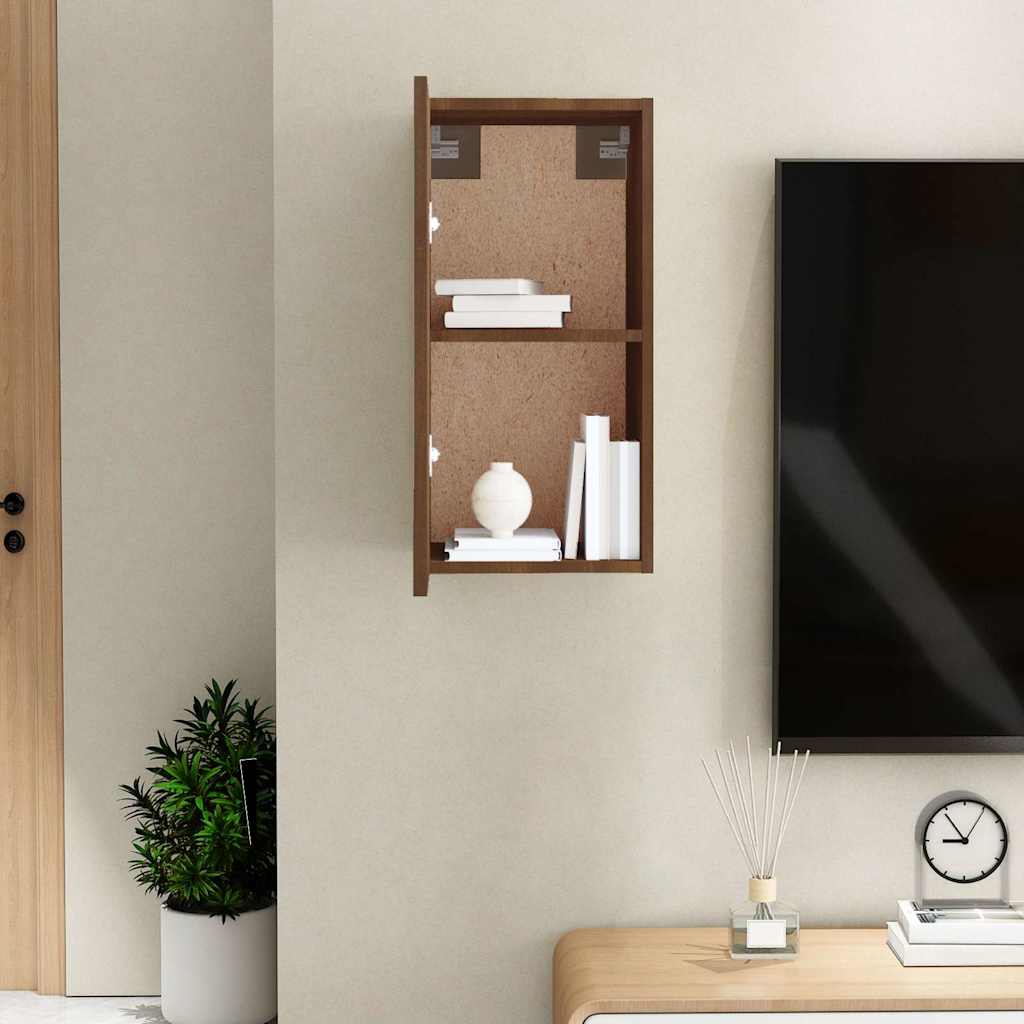 vidaXL Έπιπλο Τηλεόρασης Καφέ Δρυς 30,5x30x60 εκ. Επεξεργασμένο Ξύλο