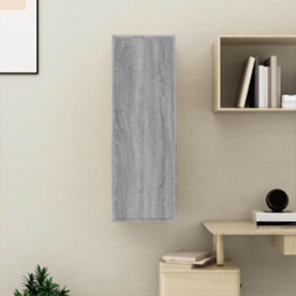 vidaXL Έπιπλο Τηλεόρασης Γκρι Sonoma 30,5x30x90 εκ. από Επεξεργ. Ξύλο